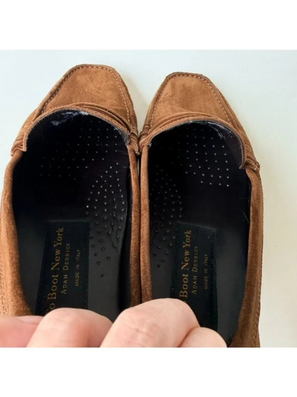 To Boot New York Brown Suede Penny Loafers Men's Size 10